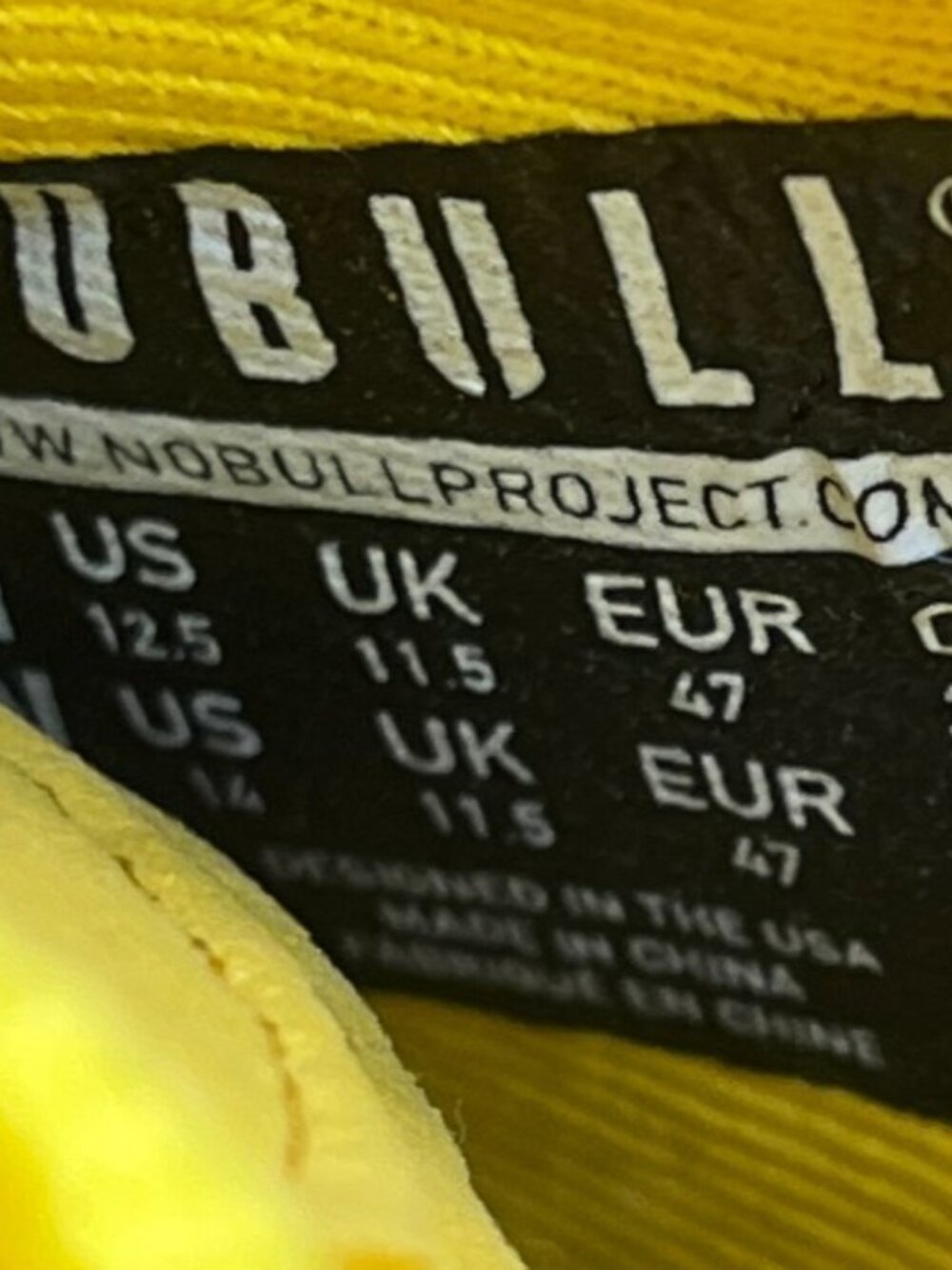 Nobull Lemon Drop Mens Size 12.5 Yellow Running Cross Training Shoes Sneakers - Picture 9 of 10